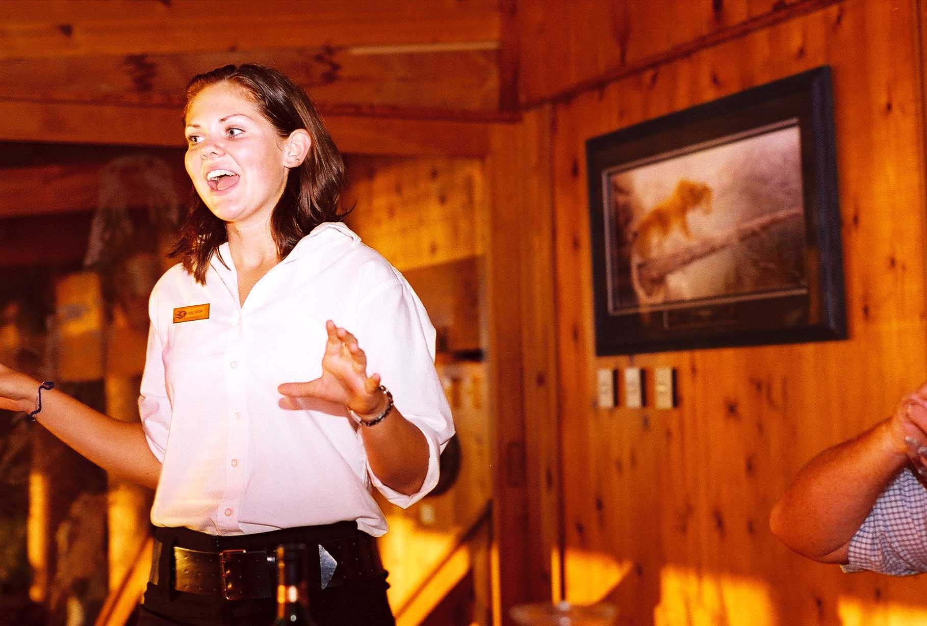 April Point dinner with Elvira