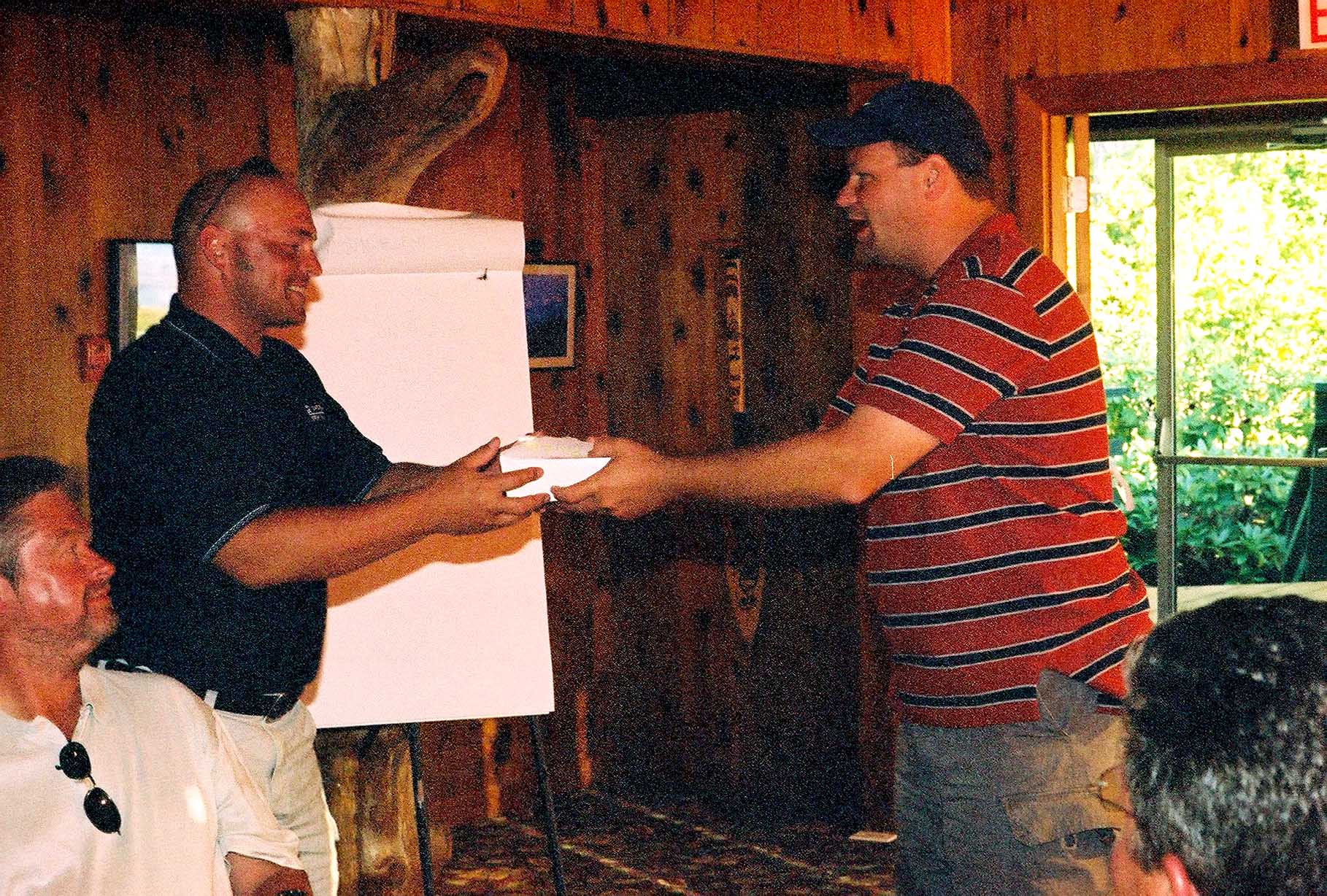April Point dinner, prizes