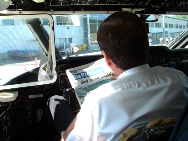 Pacific Coastal pilot on ground