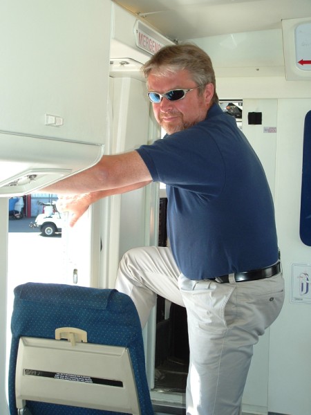 Billy Vestergard thinking about jumping out
