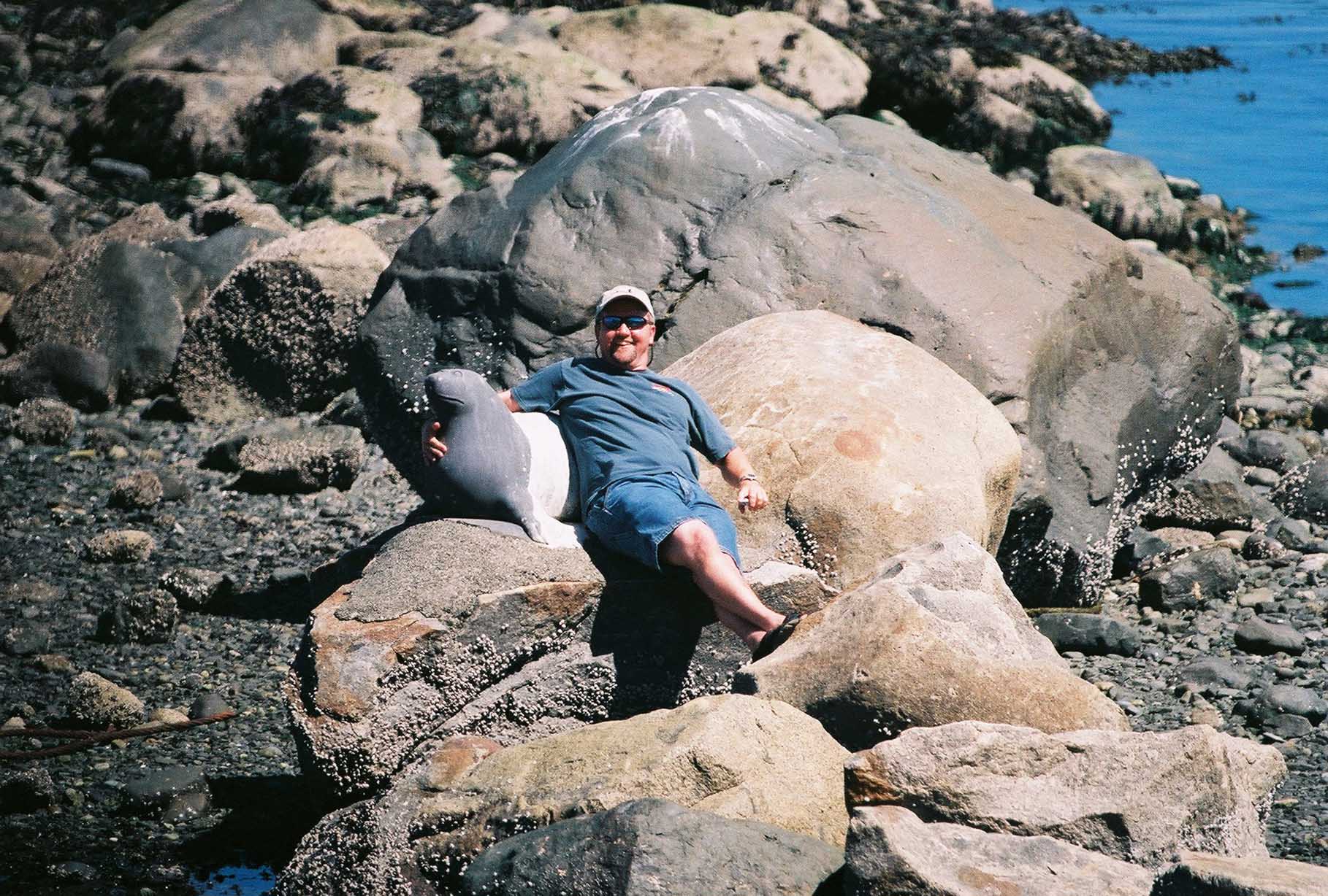 Ian on the beach