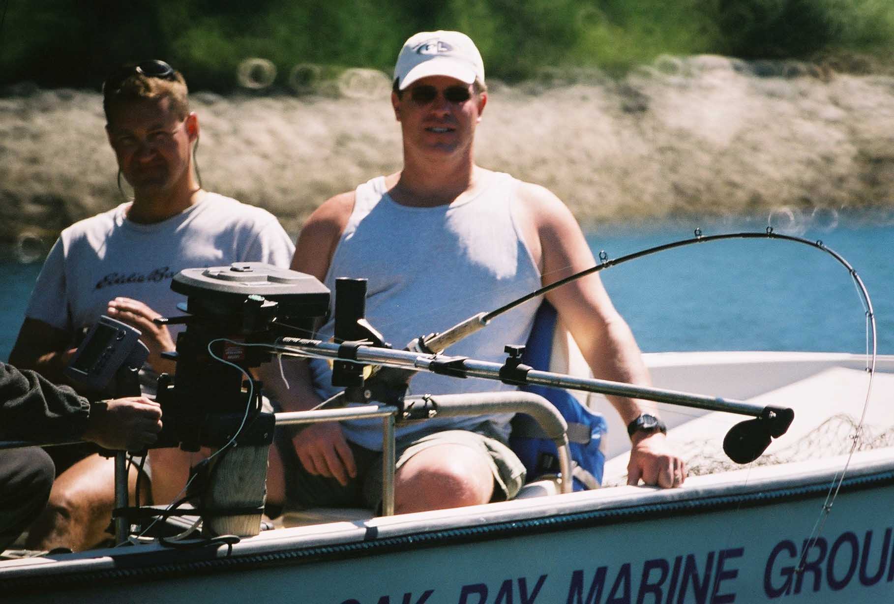 Peter and Amer fishing