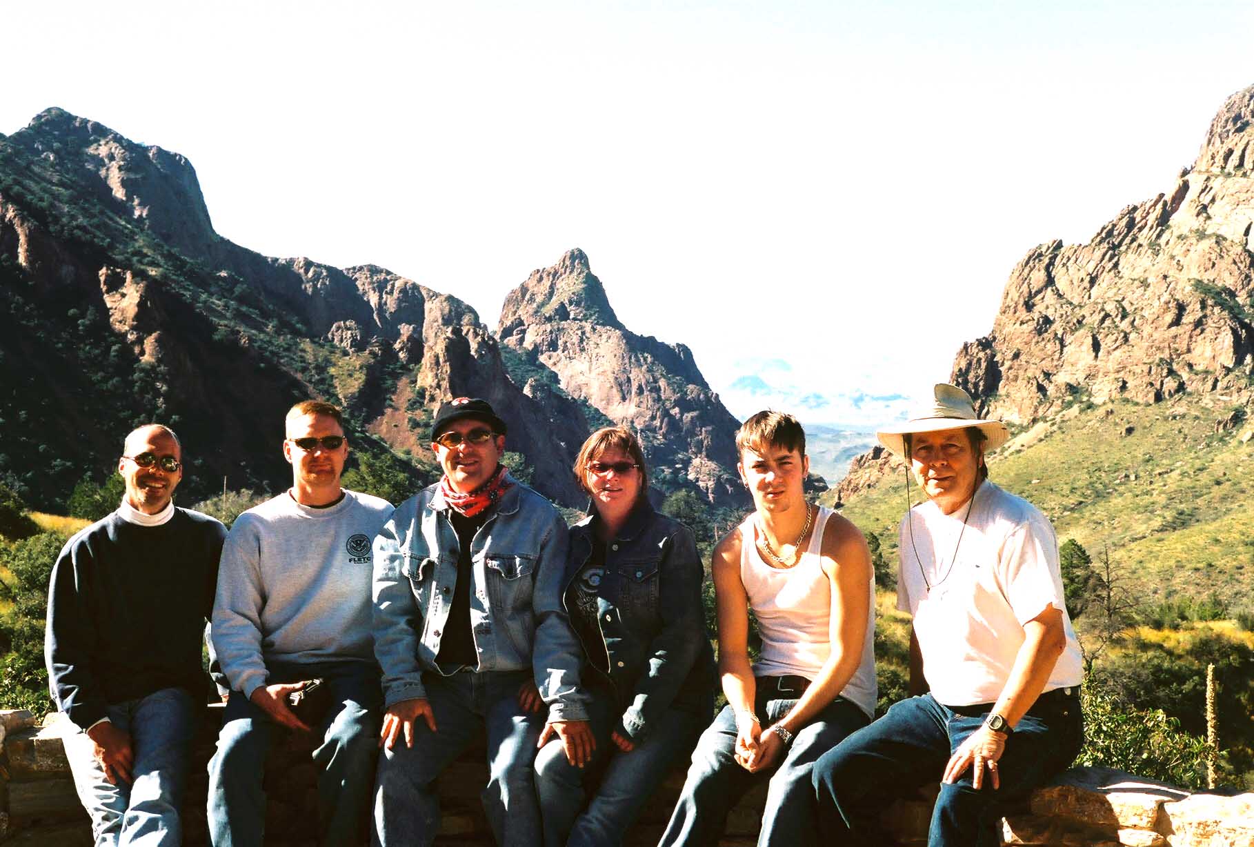 Rider group at The Window