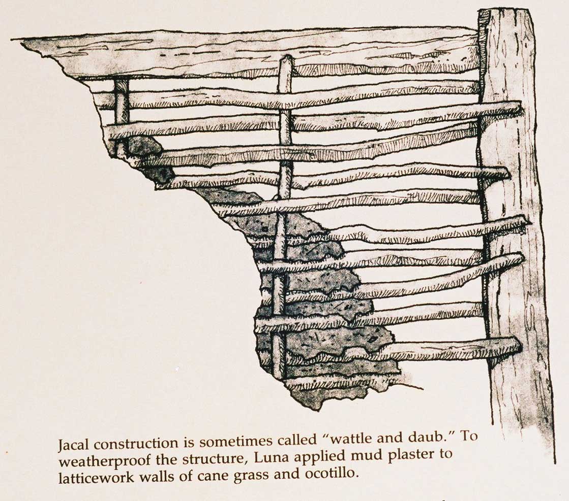 Luna's Jacal construction sign