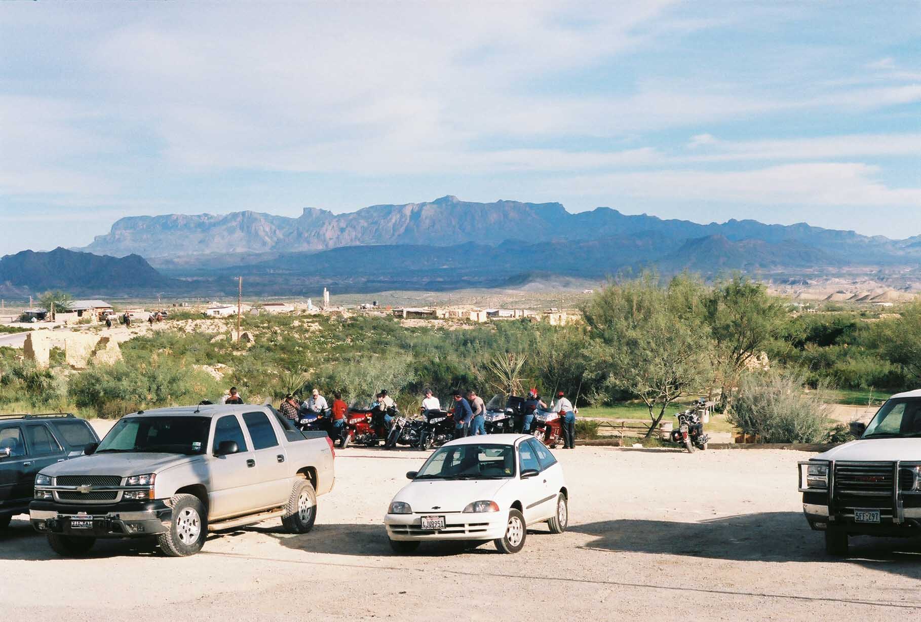 Mountain view from The Front Porch of the Terlingua Trading Post