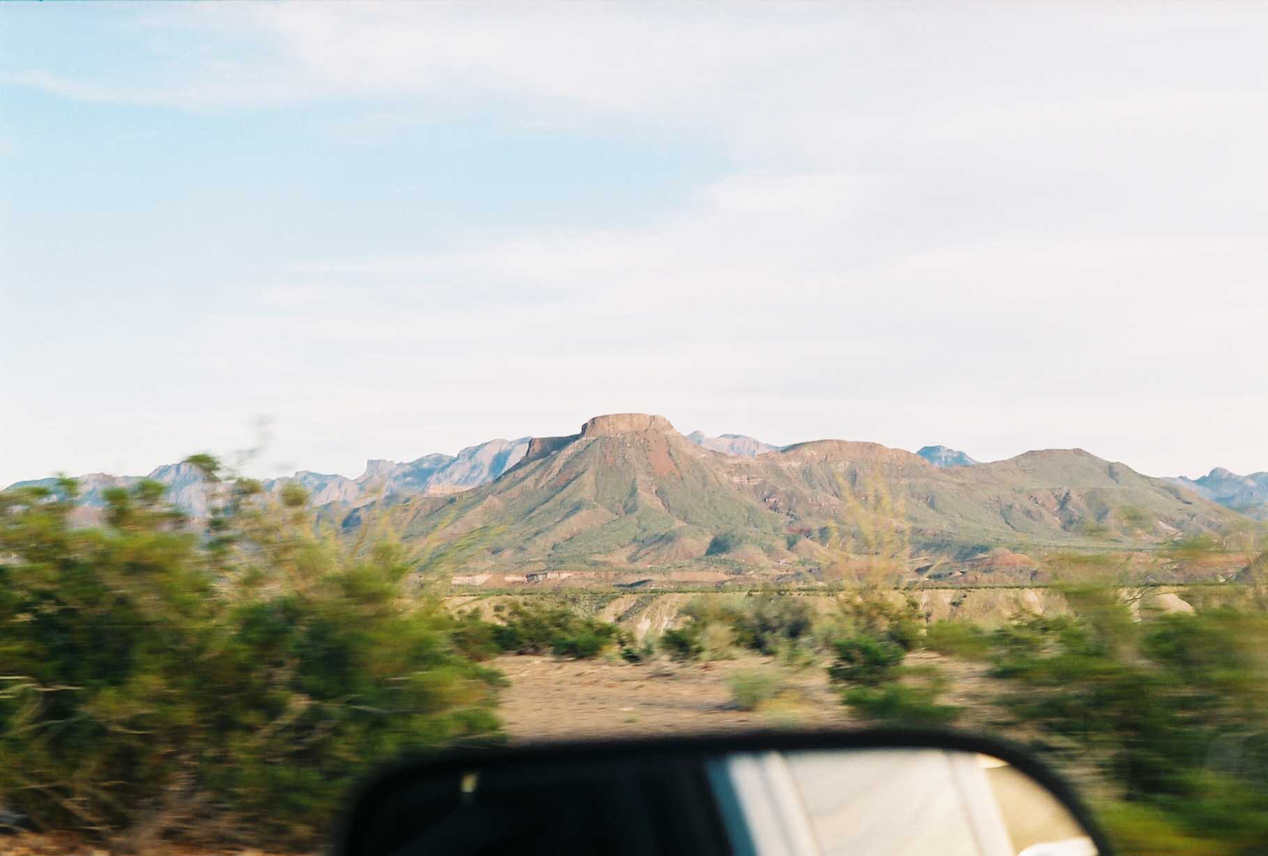 Chisos Mountains from Old Maverick Road